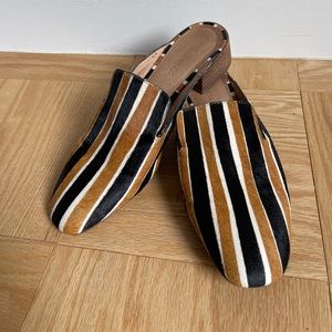 Madewell Willa Loafer Mule In Acorn Multi Stripe